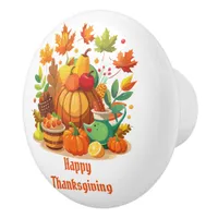 Thanksgiving Ceramic Knob