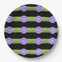 Minimalism Green and Lilac Color Paper Plates