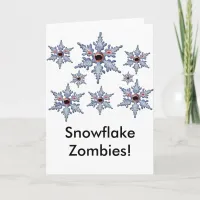 Attack of the Snowflake Zombies! Holiday Card