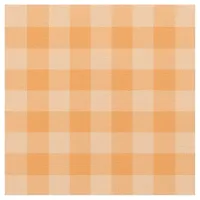 Chic Orange Gingham Plaid Pattern Fabric