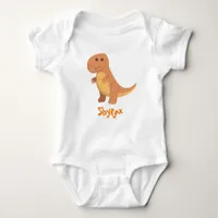 Shyrex: Gentle Dino Charm for Babies Baby Bodysuit