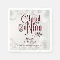 Gothic Roses Cloud Nine Halloween Wedding Napkins