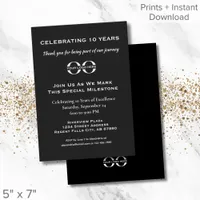 Company Anniversary Invitation with Logo Template