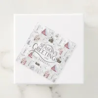 Cozy Home Christmas Pink ID985 Favor Tags