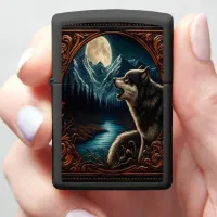 Wolf's Moonlight Howl Zippo Lighter