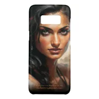 Bollywood Star Indian Woman Portrait Oil Painting Case-Mate Samsung Galaxy Case