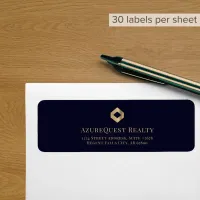 Luxe Business Return Address Labels