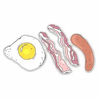 Greasy Fry up Egg Bacon Sausage Breakfast Food Sticker