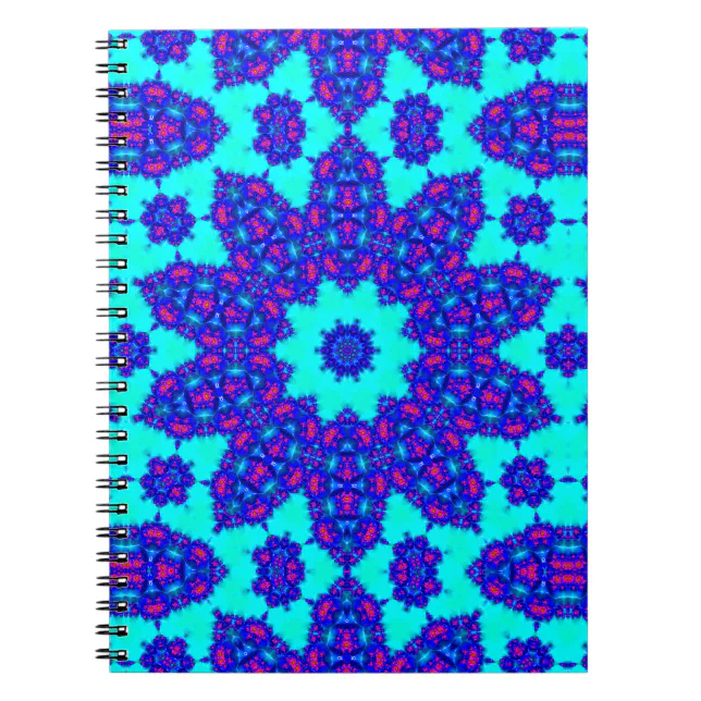 Magic Blue kaleidoscope flourished  Notebook