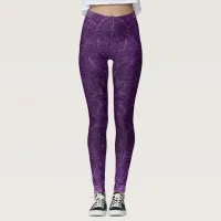 Dark Purple Mandala Leggings