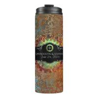 Steampunk Vintage Wedding  Thermal Tumbler