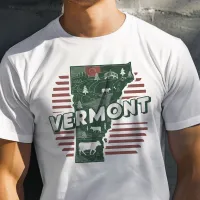 Retro Travel Iconic Vermont Graphic T-Shirt