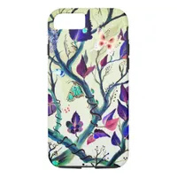 Leaves and butterflies painting iPhone 8/7 case