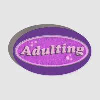 Fun Adulting Slogan Flashback Vintage Decal Style