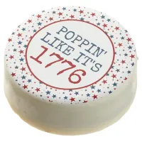 4th of July Stars 1776 Patriotic Pattern Chocolate Covered Oreo