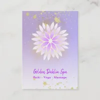 *~* Dahlia Mandala Pink Pastel Lavender AP2 Business Card