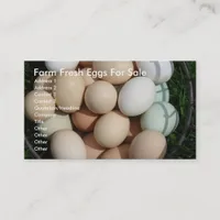 Farm Fresh Eggs For Sale Business Card