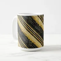 Black Gold Christmas Pattern#28 ID1009 Coffee Mug