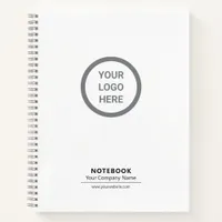 Stylish Minimalist Custom Logo Branded Notebook