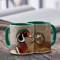 Beautiful Touching Moment Between Wood Ducks Mug