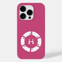 Futuristic Circle With Sci-Fi Monogram Rose Pink Case-Mate iPhone Case
