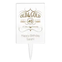 Any Old Birthday Gold ID962 Cake Topper