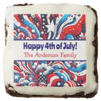 Fourth of July | Stars and Stripes Personalized Brownie