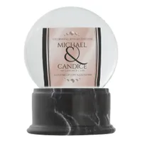 Elegant 30th 46th Pearl Wedding Anniversary Snow Globe