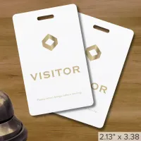 Simple Company Logo Visitor Badge