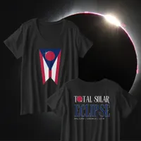 Ohio Total Solar Eclipse Customizable City Women's Plus Size T-Shirt