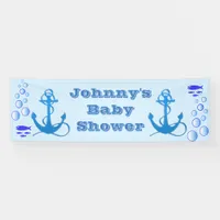 Personalized Nautical Themed Baby Shower Banner