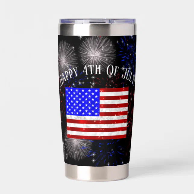 4th of July Celebration - USA flag Insulated Tumbler