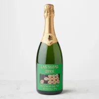 St Patrick's Day Pot Of Gold Vegas Bachelorette Sparkling Wine Label