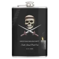 Pirate Skull and Sword - Bachelor / Birthday party Flask