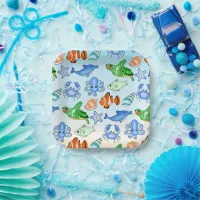 Under the Sea | Sea Creatures Baby Shower Paper Plates