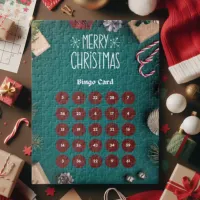 Red and Green Christmas Bingo Jigsaw Puzzle