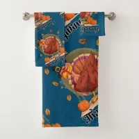 Happy Thanksgiving  Bath Towel Set