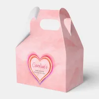 Little Sweetheart Valentine Watercolor Baby Shower Favor Boxes