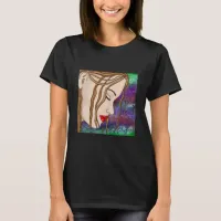 Digital Art | Sad Lady Deep in Thought | Artsy   T-Shirt