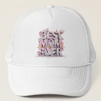 *~* Cute Mother Day Hearts Flowers 3-d AP72 Trucker Hat