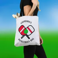 April is National Pickleball Month Personalized Tote Bag