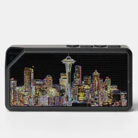 Dark be the Night - Luminous Seattle Skyline Bluetooth Speaker