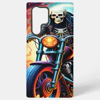 Skeleton Riding through the fire cave Samsung Galaxy S22 Ultra Case