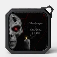 Eerie Skull Spider Candle - Dark Gothic Halloween  Bluetooth Speaker