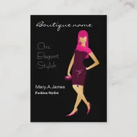 chic Pink fashion boutique Business Card