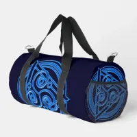 Azure Symphony: The Electric Triad Duffle Bag