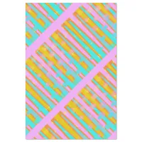 Retro Hip Mod Pop Stripes Pattern Pink Orange Blue Tissue Paper