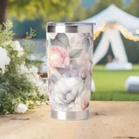 Elegant Rose Blossoms Insulated Tumbler