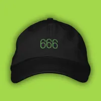 666 Angel Number Green Pop Girl Summer Dad Hat