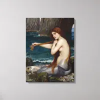 "A Mermaid" by John William Waterhouse Canvas